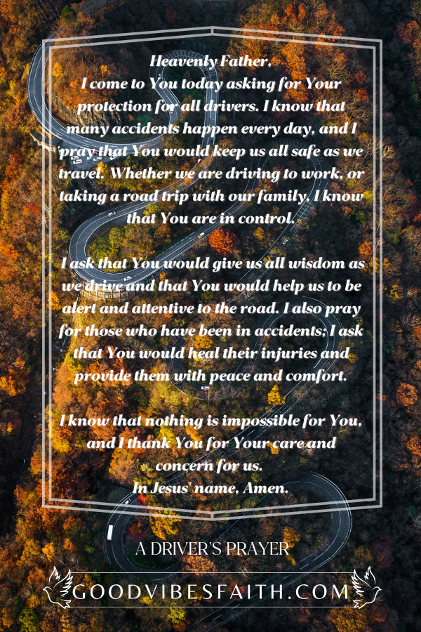 A Driver's Prayer