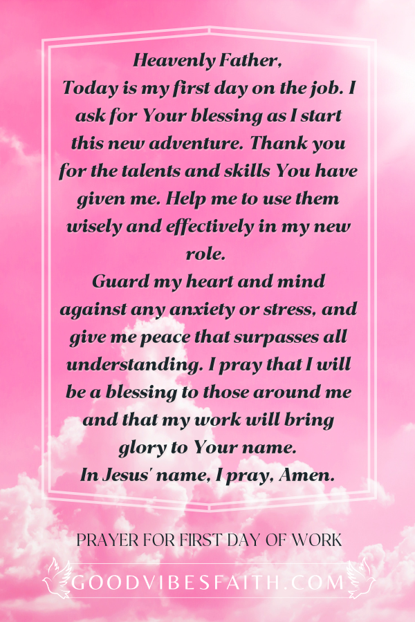 10 Prayers For Starting A New Job: 10 Blessings To Kickstart Your First Day