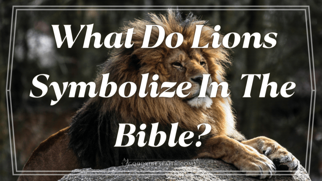 What Do Lions Symbolize In The Bible